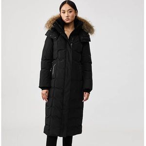 Mackage Long Jada down jacket with fur